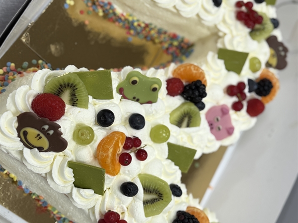 Cijfertaart slagroom