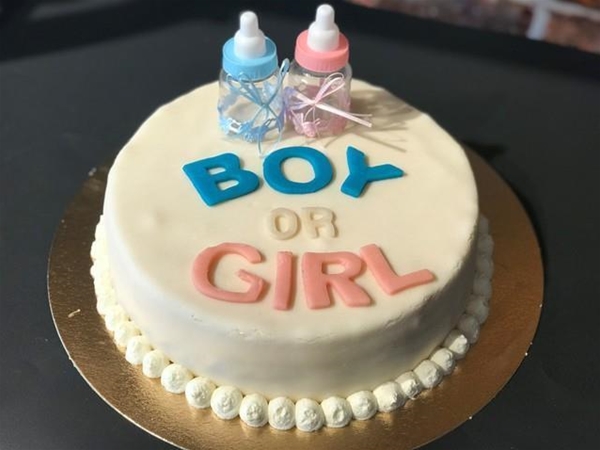 Gender Reveal taart